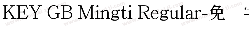 KEY GB Mingti Regular字体转换